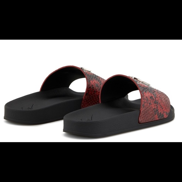giuseppe zanotti NIB red python leather slide - Picture 6 of 8